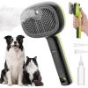 imagePecute Steam Cat Brush SelfCleaning Cat Steam Brush with 2 Water Spray Modes Large Capacity Tank Steaming Dog Brush for Shedding Massaging Grooming