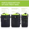 imagePecute Dog Treat Pouch Bag with Multiple Pockets WaterProof Dog Treat Training Pouch with Adjustable Belts 3 Ways to Wear Builtin Poo Bag Dispenser 3 Bonus Great for Training Walking OutdoorsBlack