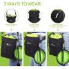 imagePecute Dog Treat Pouch Bag with Multiple Pockets WaterProof Dog Treat Training Pouch with Adjustable Belts 3 Ways to Wear Builtin Poo Bag Dispenser 3 Bonus Great for Training Walking OutdoorsBlack