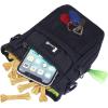 imagePecute Dog Treat Pouch Bag with Multiple Pockets WaterProof Dog Treat Training Pouch with Adjustable Belts 3 Ways to Wear Builtin Poo Bag Dispenser 3 Bonus Great for Training Walking OutdoorsBlack