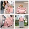 imagePecute Dog Purse Carrier Dog Carrier with Pockets for Small Dogs169quot L x 79quot W x 138quot H Fits Dogs 7 lbs to 13 lbs Lightweight Dog and Puppies Tote Bag Carrier Outing Travel Vet XL BlackPink