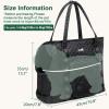 imagePecute Dog Purse Carrier Dog Carrier with Pockets for Small Dogs169quot L x 79quot W x 138quot H Fits Dogs 7 lbs to 13 lbs Lightweight Dog and Puppies Tote Bag Carrier Outing Travel Vet XL BlackBlackUpgraded cuff tightening