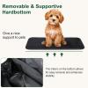 imagePecute Dog Purse Carrier Dog Carrier with Pockets for Small Dogs169quot L x 79quot W x 138quot H Fits Dogs 7 lbs to 13 lbs Lightweight Dog and Puppies Tote Bag Carrier Outing Travel Vet XL BlackBlackUpgraded cuff tightening