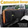 imageBack Seat Extender for Dogs 524  244in Upgraded NonSlip PU Leather Dog Car Seat Cover Foldable in The Car Hard PVC Panels Bottom Support to 330 lbs for CarsMidSize SUVSmall TruckGlossy material