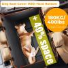 imageBack Seat Extender for Dogs 524  244in Upgraded NonSlip PU Leather Dog Car Seat Cover Foldable in The Car Hard PVC Panels Bottom Support to 330 lbs for CarsMidSize SUVSmall TruckGlossy material