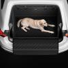 imagePecute SUV Cargo Liner for Dogs  Water Resistant Pet Cover Dog Seat Mat with Soft Cushion for SUVs Sedans with Bumper Flap Protector NonSlip 381quot x 271quot x 141quot Easy to Clean