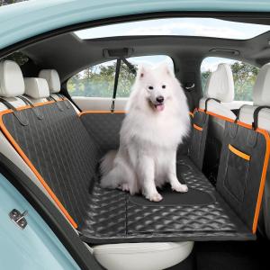 imageBack Seat Extender for Dogs 524  244in Upgraded NonSlip PU Leather Dog Car Seat Cover Foldable in The Car Hard PVC Panels Bottom Support to 330 lbs for CarsMidSize SUVSmall TruckGlossy material