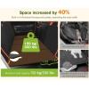 imagePecute Back Seat Extender for Dogs Hard Bottom Large Dog Car Seat Extender with Mesh Window Dog Seat Cover Bed with Stable Structure for Car SUV Waterproof Dog Hammock for Car Travel Camping