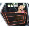 imagePecute Back Seat Extender for Dogs Hard Bottom Large Dog Car Seat Extender with Mesh Window Dog Seat Cover Bed with Stable Structure for Car SUV Waterproof Dog Hammock for Car Travel Camping