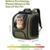 imagePecute Cat Backpack Carrier Large Space Cat Bubble Backpack Breathable ampamp Shaded Cat Backpack Carrier Ergonomic 3D Design for Travel Hiking Suitable for Shopping and Vet Green