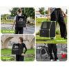 imagePecute Cat Backpack Carrier Expandable Cat Backpack for Cats Dogs up to 11 lbs Pet Travel Backpack for Small Dogs Medium Cats Cat Carrier with Ventilated Mesh Safety Leash Hiking Outdoor GreyBlack