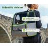imagePecute Cat Backpack Carrier Expandable Cat Backpack for Cats Dogs up to 11 lbs Pet Travel Backpack for Small Dogs Medium Cats Cat Carrier with Ventilated Mesh Safety Leash Hiking Outdoor GreyGray