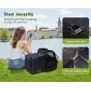 imagePecute Cat Backpack Carrier Expandable Cat Backpack for Cats Dogs up to 11 lbs Pet Travel Backpack for Small Dogs Medium Cats Cat Carrier with Ventilated Mesh Safety Leash Hiking Outdoor GreyBlackExpandable