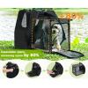 imagePecute Cat Backpack Carrier Expandable Cat Backpack for Cats Dogs up to 11 lbs Pet Travel Backpack for Small Dogs Medium Cats Cat Carrier with Ventilated Mesh Safety Leash Hiking Outdoor GreyBlackExpandable