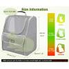 imagePecute Cat Backpack Carrier Expandable Cat Backpack for Cats Dogs up to 11 lbs Pet Travel Backpack for Small Dogs Medium Cats Cat Carrier with Ventilated Mesh Safety Leash Hiking Outdoor GreyLight Gray