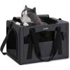 imagepecute Cat Carrier Stable Pet Carrier Breathable and Portable Cat Carriers Bag with Scientific Hidden Partition Carriers for Cat Under 5kg Dog Carriers Suitable for Travel and Outing Dark GrayDark Gray
