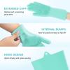 imagePecute DoubleSided Silicone Pet Grooming Gloves with HighDensity Teeth  HeatResistant Efficient for Dog and Cat Bathing Massaging and BrushingGreen