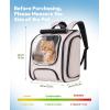 imagePecute Cat Backpack Carrier Large Space Cat Bubble Backpack Breathable ampamp Shaded Cat Backpack Carrier Ergonomic 3D Design for Travel Hiking Suitable for Shopping and Vet KhakiKhaki