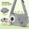 imagePecute Dog Carrier Sling Small Dog Pet Carrier with Breathable Window HandsFree Sling Adjustable Padded Strap Shoulder Bag for Outdoor Travel