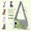 imagePecute Dog Carrier Sling Small Dog Pet Carrier with Breathable Window HandsFree Sling Adjustable Padded Strap Shoulder Bag for Outdoor Travel