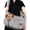imagePecute Dog Carrier Sling Small Dog Pet Carrier with Breathable Window HandsFree Sling Adjustable Padded Strap Shoulder Bag for Outdoor Travel