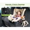 imagePecute Back Car Seat Cover Waterproof Washable Dog Car Seat Cover Hammock with Viewing Window Side Flaps Storage Pocket Scratchproof Nonslip Bench Car Seat Cover Protector for SUV Trucks