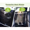 imagePecute Back Car Seat Cover Waterproof Washable Dog Car Seat Cover Hammock with Viewing Window Side Flaps Storage Pocket Scratchproof Nonslip Bench Car Seat Cover Protector for SUV Trucks