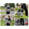 imagePecute Cat Backpack Carrier for Travel ampamp Hiking Breathable Pet Carrier Backpack with Storage Pockets Small Dog Carrier Bag for Outdoor Walking Bike Riding Vet Visits Grey