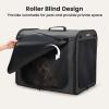 imageDog Car Carrier Light Weight 24177205in Dog Carrier for Cars Easy to Assemble Dog Cars Crate Portable and Breathable Foldable Pet Carrier for Outing Dogs Travel Crate with Curtain Dark GrayDark Gray