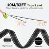 imagePecute 32ft Retractable Dog Leash with Poo Bag Holder Chew Proof Dog Leash with 360 TangleFree Extended AntiSlip Handle ampamp Quick Brake Button Suitable for Dogs Up to 110lbs in WeightGreen