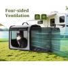 imagepecute Dog Car Carrier Light Weight Expandable Dog Carrier for Car Gray