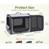 imagepecute Dog Car Carrier Light Weight Expandable Dog Carrier for Car Gray
