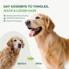 imagePecute Slicker Brush for Dogs Cats with AirCushion and Soft Pins Dog Brush for Shedding Massaging Grooming Lightweight Cat Brush with Pet Comb Gently Removes Loose Fur UndercoatSmall
