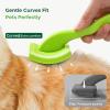 imagePecute Slicker Brush for Dogs Cats with AirCushion and Soft Pins Dog Brush for Shedding Massaging Grooming Lightweight Cat Brush with Pet Comb Gently Removes Loose Fur UndercoatLarge