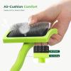 imagePecute Slicker Brush for Dogs Cats with AirCushion and Soft Pins Dog Brush for Shedding Massaging Grooming Lightweight Cat Brush with Pet Comb Gently Removes Loose Fur UndercoatSmall