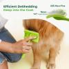 imagePecute Slicker Brush for Dogs Cats with AirCushion and Soft Pins Dog Brush for Shedding Massaging Grooming Lightweight Cat Brush with Pet Comb Gently Removes Loose Fur UndercoatSmall