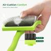 imagePecute Slicker Brush for Dogs ampamp Pet Comb Professional Grooming Dog Brush for Goldendoodles Poodles Labradoodles with Extra Long Soft Pins to Effectively Remove Tangles Knots and Mats 2PCSLarge