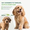 imagePecute Slicker Brush for Dogs ampamp Pet Comb Professional Grooming Dog Brush for Goldendoodles Poodles Labradoodles with Extra Long Soft Pins to Effectively Remove Tangles Knots and Mats 2PCSLarge