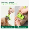 imagePecute Slicker Brush for Dogs ampamp Pet Comb Professional Grooming Dog Brush for Goldendoodles Poodles Labradoodles with Extra Long Soft Pins to Effectively Remove Tangles Knots and Mats 2PCSLarge