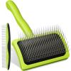 imagePecute Slicker Brush for Dogs ampamp Pet Comb Professional Grooming Dog Brush for Goldendoodles Poodles Labradoodles with Extra Long Soft Pins to Effectively Remove Tangles Knots and Mats 2PCSSmall