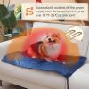 imagePecute Pet Heating Pad  6 Adjustable Temperature With Timer DualResistant Cable Waterproof Layer Electric Indoor Mat for Dogs and Cats
