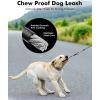 imageRetractable Dog Leash with Chew Proof Extender 26ft Heavy Duty Retractable Pet Leash with Poop Bag Holder AntiSlip Grip Reflective Leashes for Medium Large Pets up to 110 lbsGreenBlack