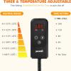 imagePecute Cat Heating Pad Indoor  6 Adjustable Temperature With Timer DualResistant Cable Waterproof Layer Heated Bed Mat Blanket for Cats and Dogs