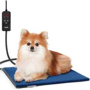 imagePecute Cat Heating Pad Indoor 6 Adjustable Temperature with Timer Dog Heating Pad with DualResistant Cable Waterproof Layer Heated Cat Bed Mat Blanket Electric Pet Heating Pad for Cats Dogs