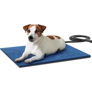 imagePecute Pet Heating Pad Dog Heating Pad with Chew Resistant Cord Waterproof Layer Warming Cat Heating Pad Indoor Pet Heating Pads for Dogs Cats AutoOff with Washable Cover 197quot x 157quot