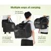 imagePecute Cat Backpack with Widened Interior Space Upgraded Dog Backpack Carrier with Various Ways to Carry Pet Backpack with Breathable Mesh Pet Travel Carrier with Soft PaddedDark Grey