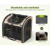 imagePecute Cat Backpack with Widened Interior Space Upgraded Dog Backpack Carrier with Various Ways to Carry Pet Backpack with Breathable Mesh Pet Travel Carrier with Soft PaddedKhaki