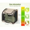 imagePecute Cat Backpack with Widened Interior Space Upgraded Dog Backpack Carrier with Various Ways to Carry Pet Backpack with Breathable Mesh Pet Travel Carrier with Soft PaddedKhaki