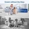 imagePecute Dog Grooming Vacuum 4in1 Pet Grooming Kit with Clipper Brush 12000Pa Dog Vacuum for Shedding with 15L Dust Cup Storage Pocket Low Noise Pet Vacuum for Dog ampamp Cat Home Grooming