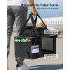 imagePecute Expandable Pet Carrier Airline Approved Dog Cat Carrier Breathable SoftSided with Locking Zippers Pet Travel Bag for Small Dog Cat Leakproof Pee Pad Dark GreenDark Gray
